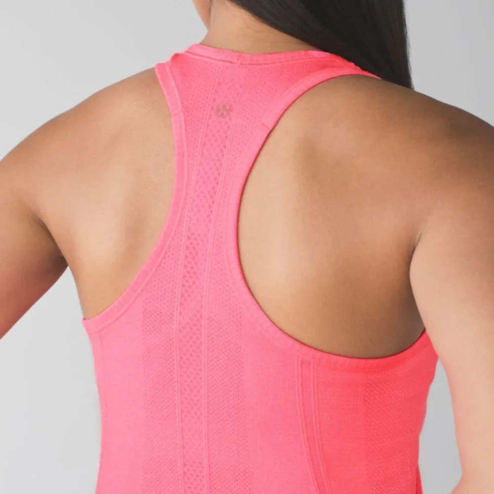 Lululemon Swiftly Tech Racerback Heathered Neon Pink